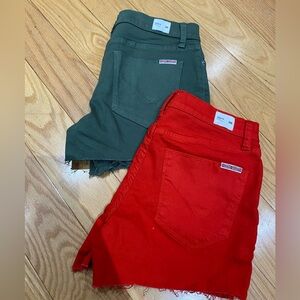Two Hudson Jeans Shorts